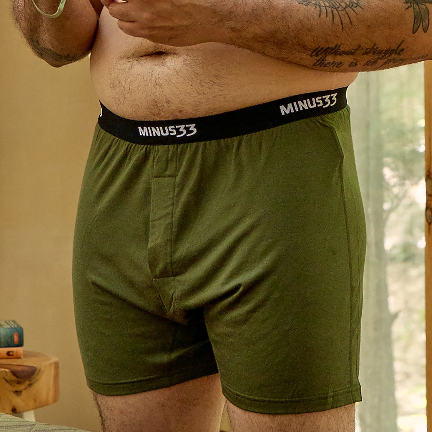 Microweight - Men's Wool Boxer Shorts Woolverino