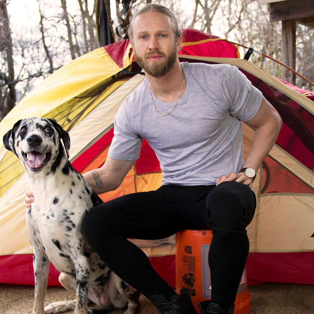 Microweight - Men's Wool Raglan T-Shirt Woolverino