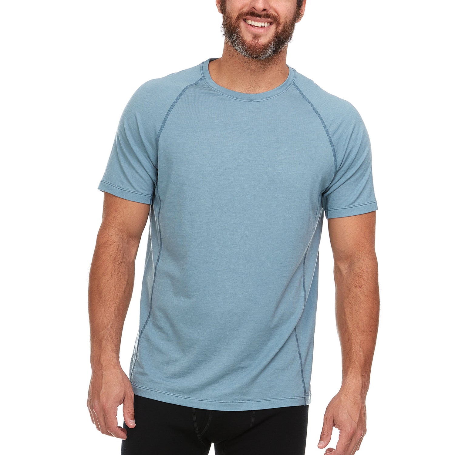 Microweight - Men's Wool Raglan T-Shirt Woolverino