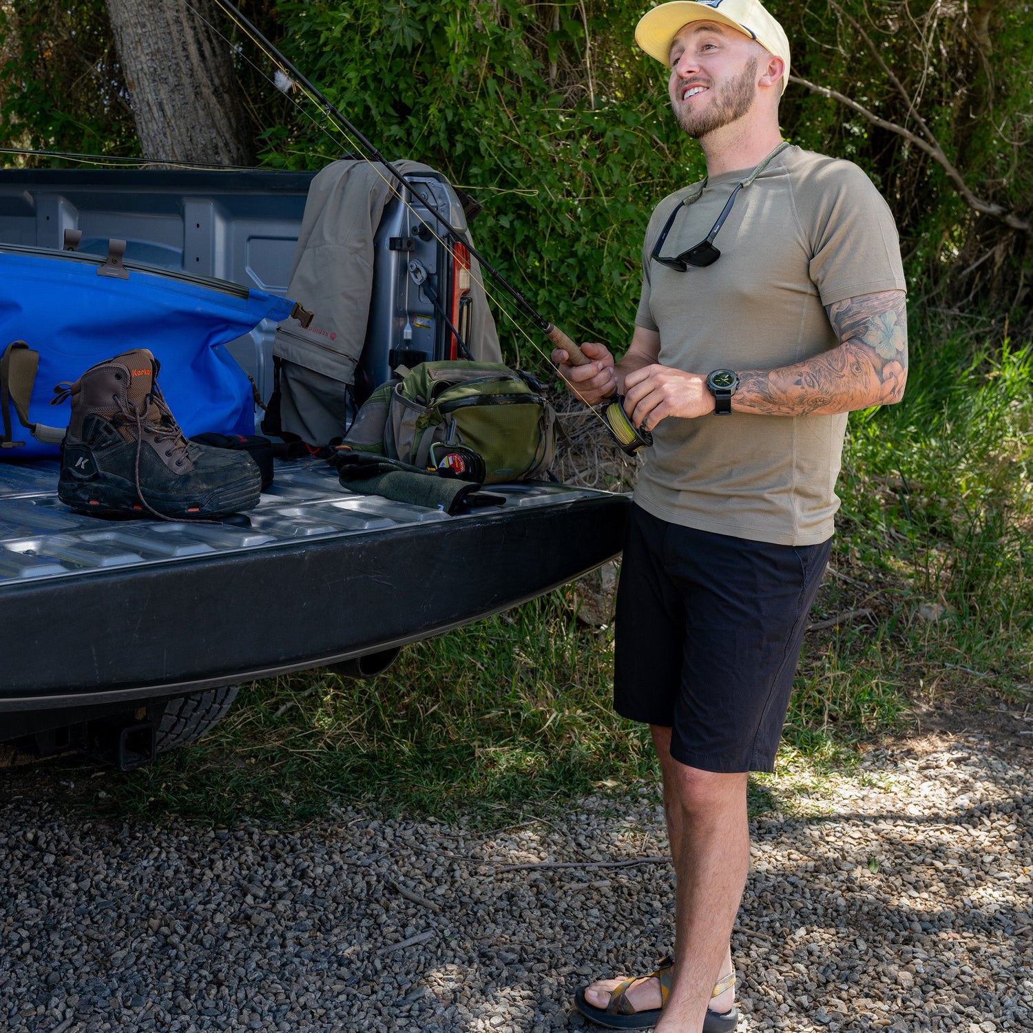 Microweight - Men's Wool Raglan T-Shirt Woolverino