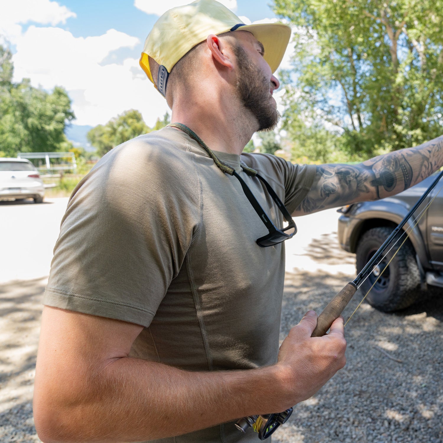 Microweight - Men's Wool Raglan T-Shirt Woolverino