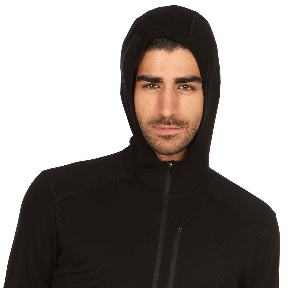 Microweight - Men's Wool 1/4 Zip Sun Hoodie Woolverino
