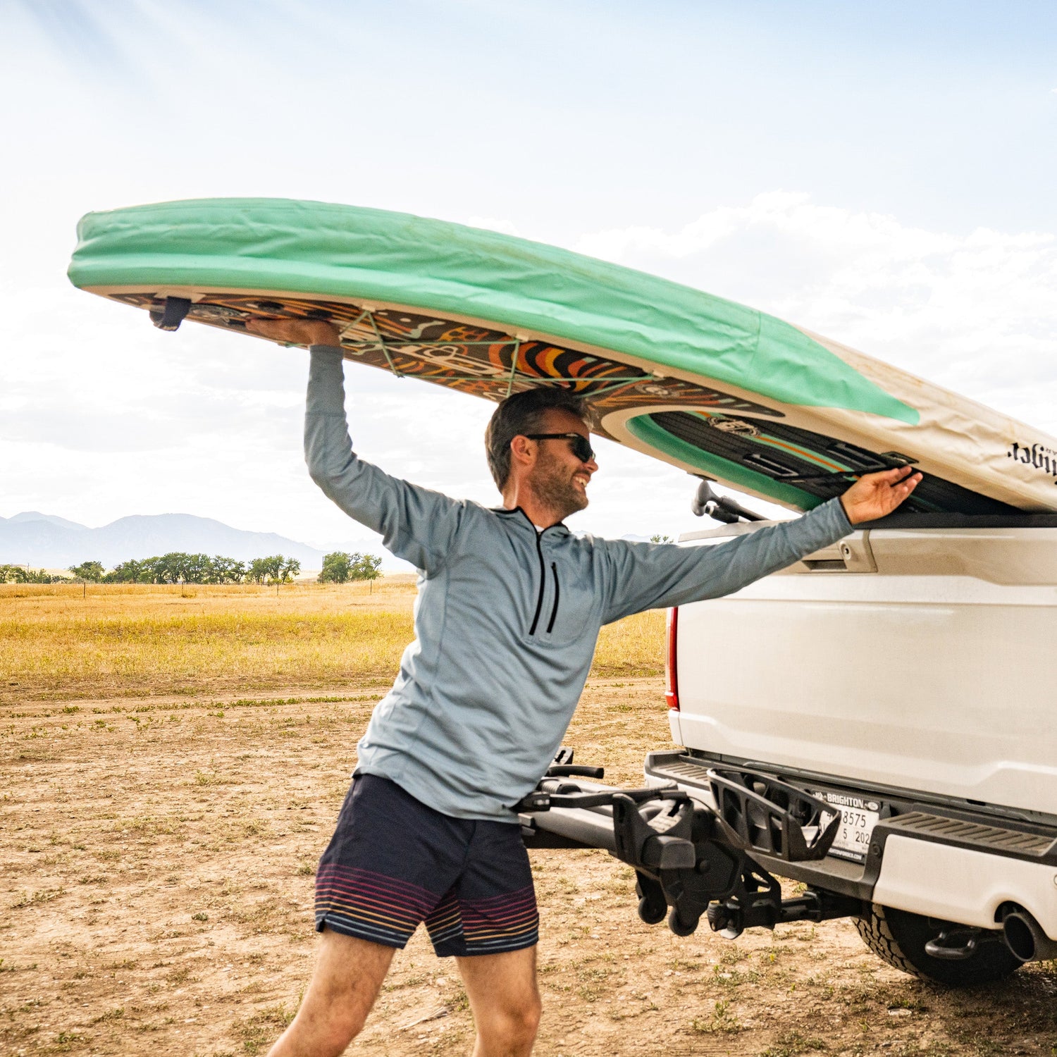 Microweight - Men's Wool 1/4 Zip Sun Hoodie Woolverino