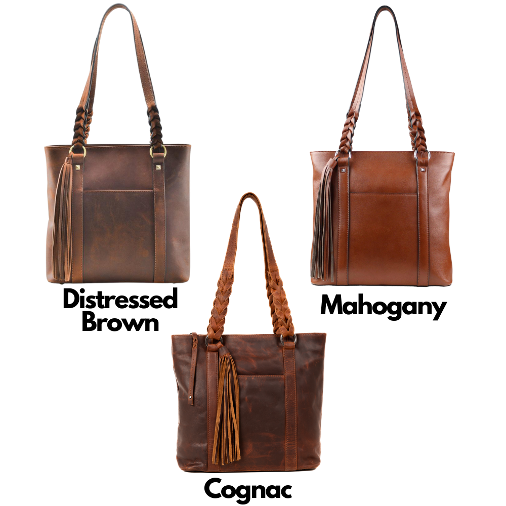 Concealed Carry Bella Leather Tote by Lady Conceal