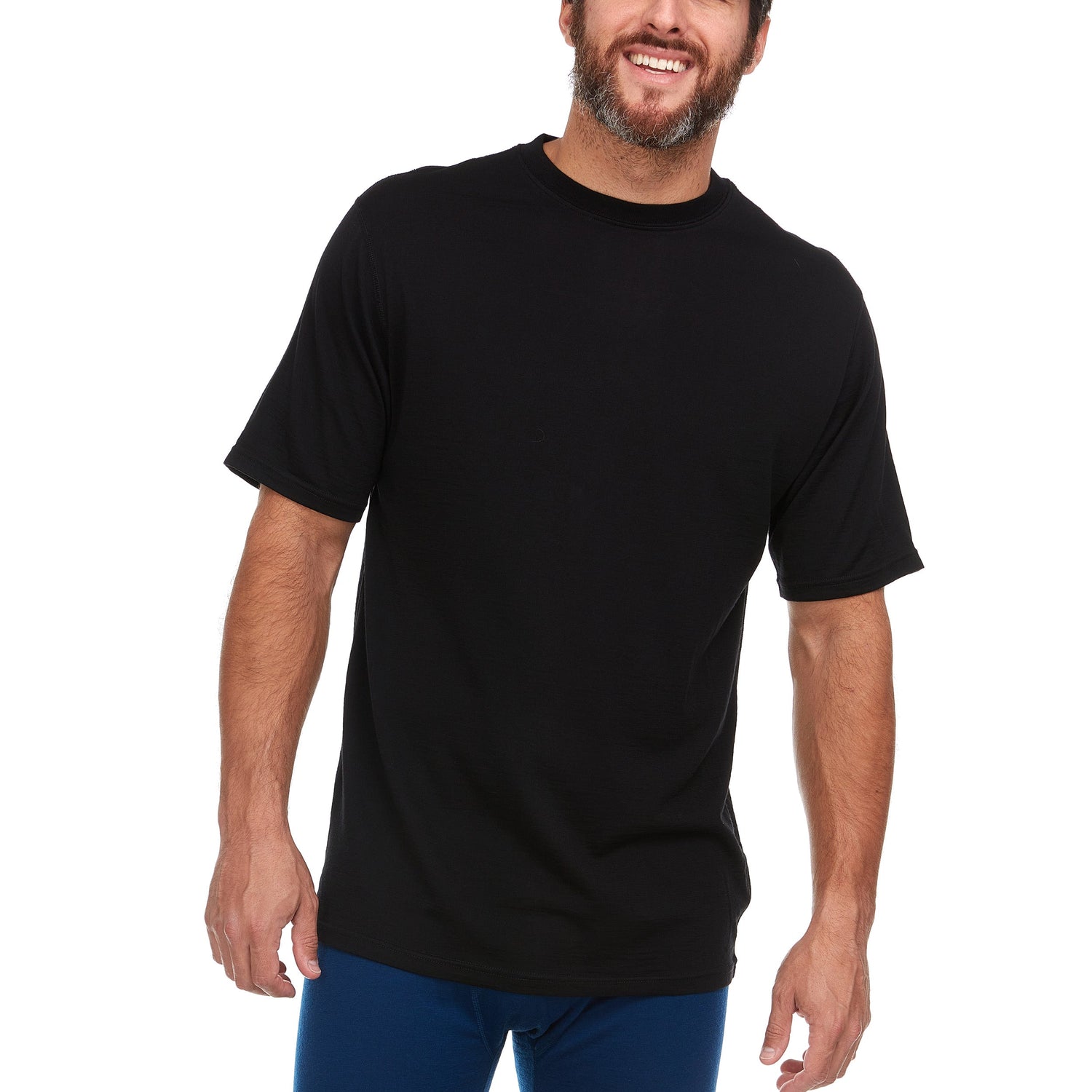 Lightweight - Algonquin Men's Wool T-Shirt Crew 100% Merino Wool