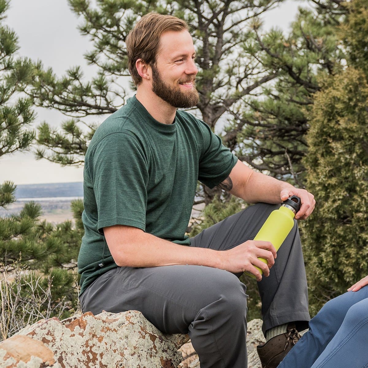 Lightweight - Algonquin Men's Wool T-Shirt Crew 100% Merino Wool