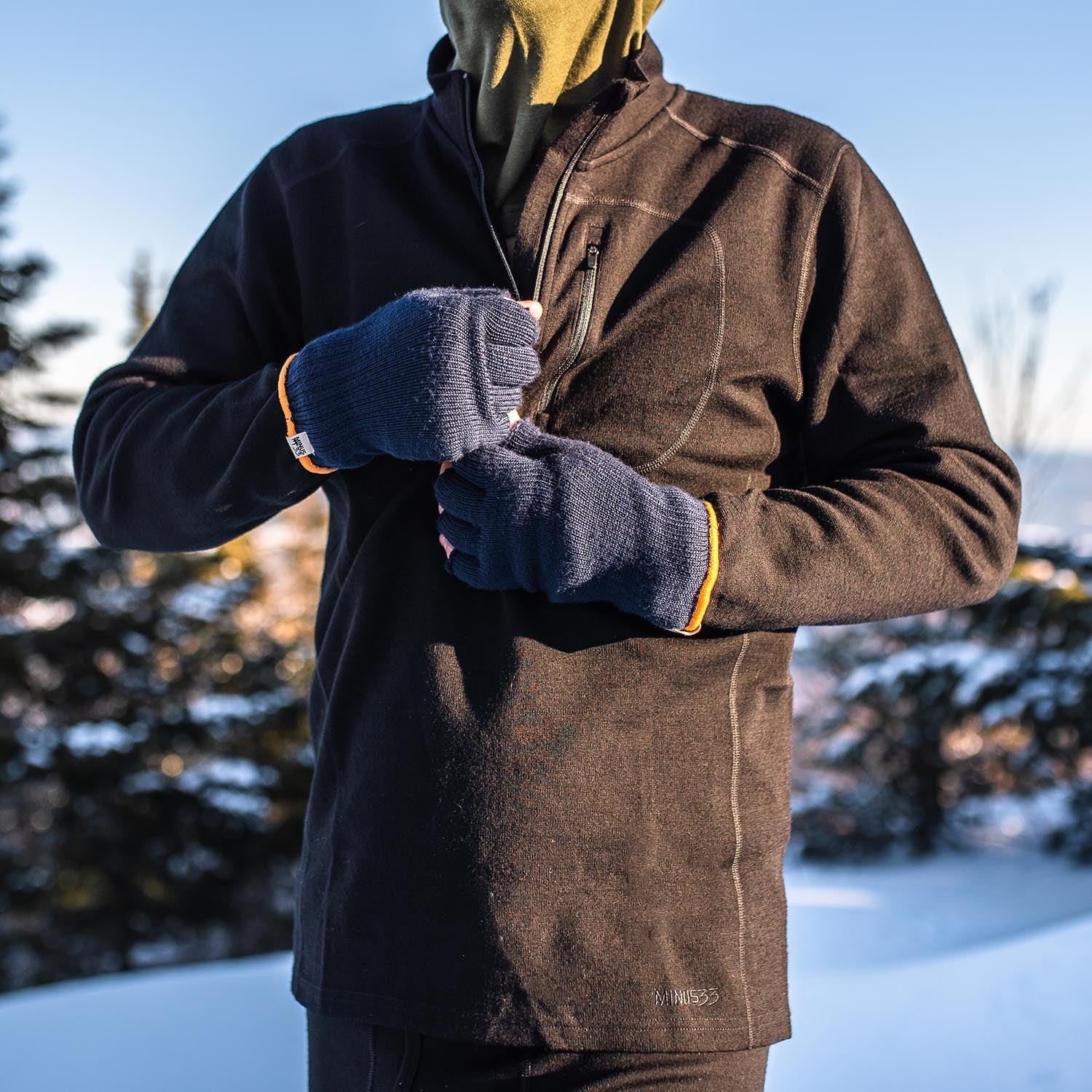 Heavyweight - Men's Wool 1/4 Zip Wilderness