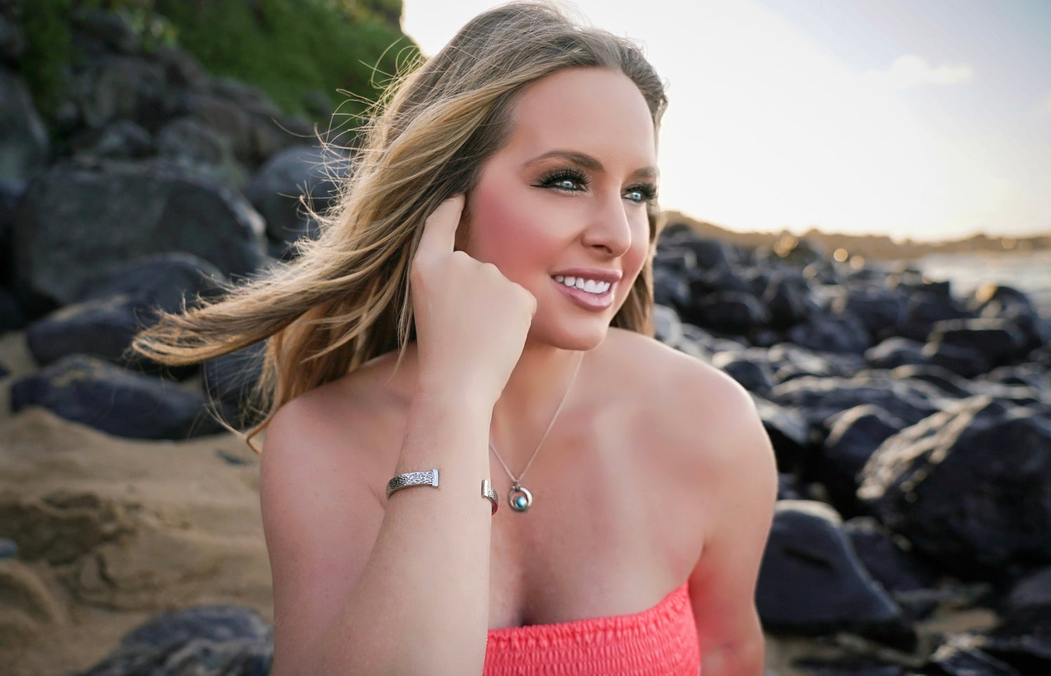 Hidden Nature Silver Cuff Bracelet