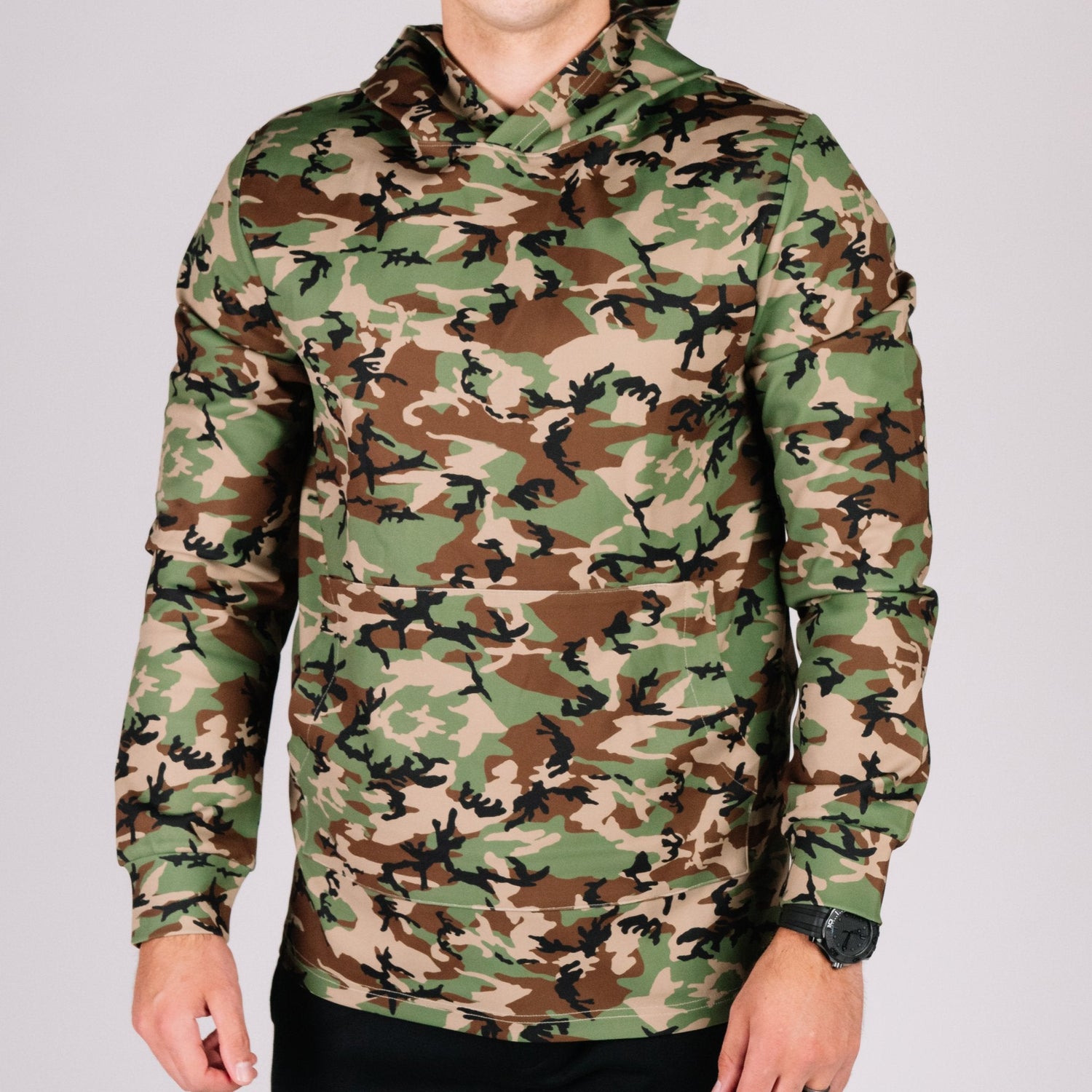 Durable Hoodie - Woodland Camo