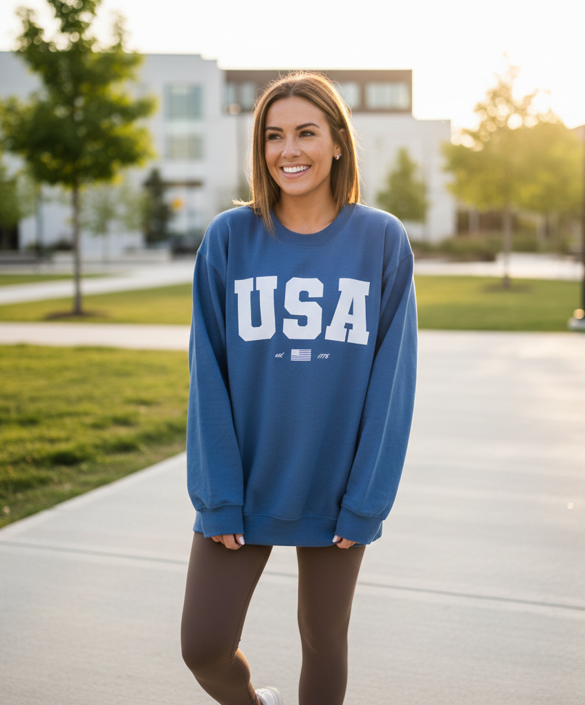 USA Crewneck Sweatshirt