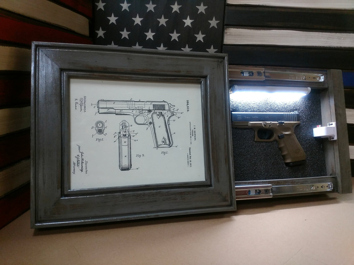 8X10 Picture Gun Concealment Safe