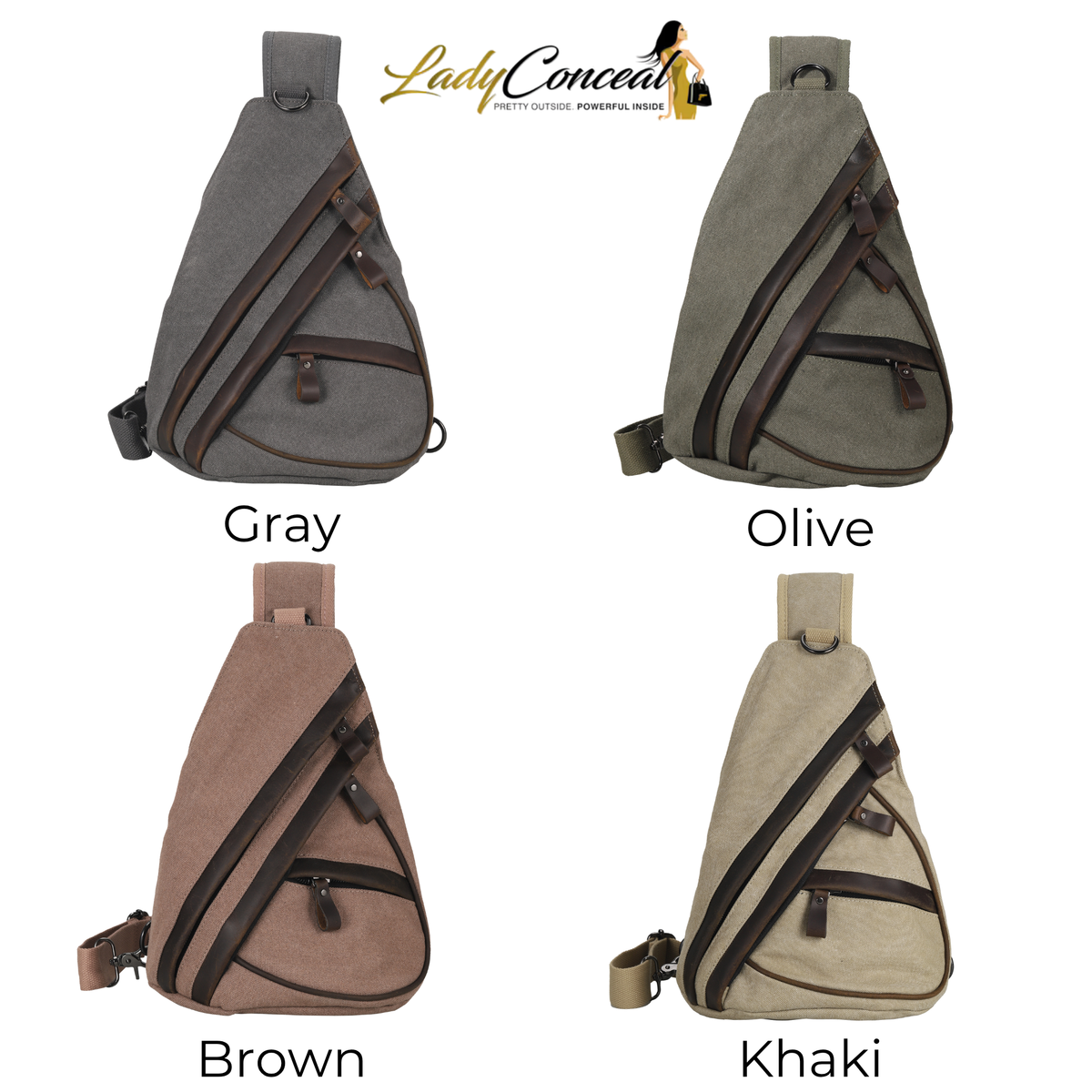 Concealed Carry Jordan Canvas Sling by DS Conceal