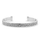 Hidden Nature Silver Cuff Bracelet