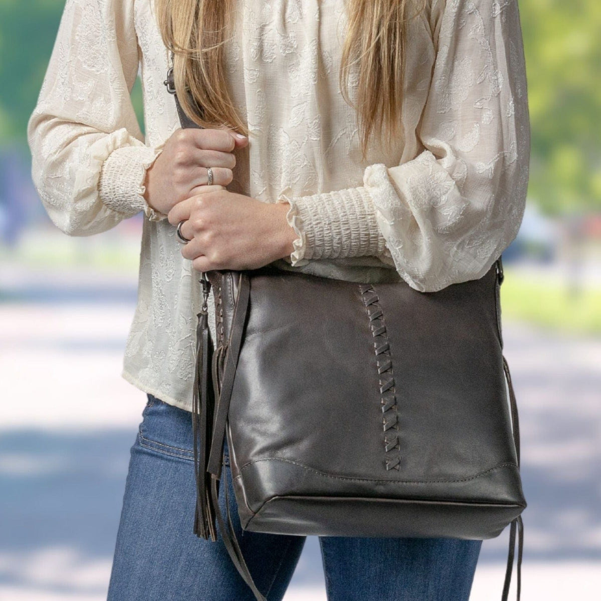 Concealed Carry Purse Blake Leather Crossbody by Lady Conceal