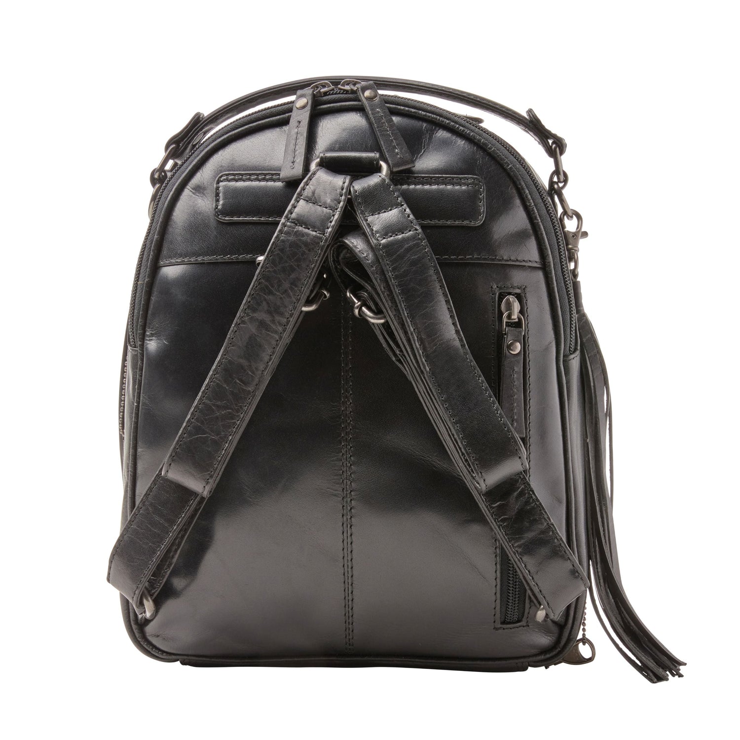 Concealed Carry Sawyer Leather Backpack by Lady Conceal