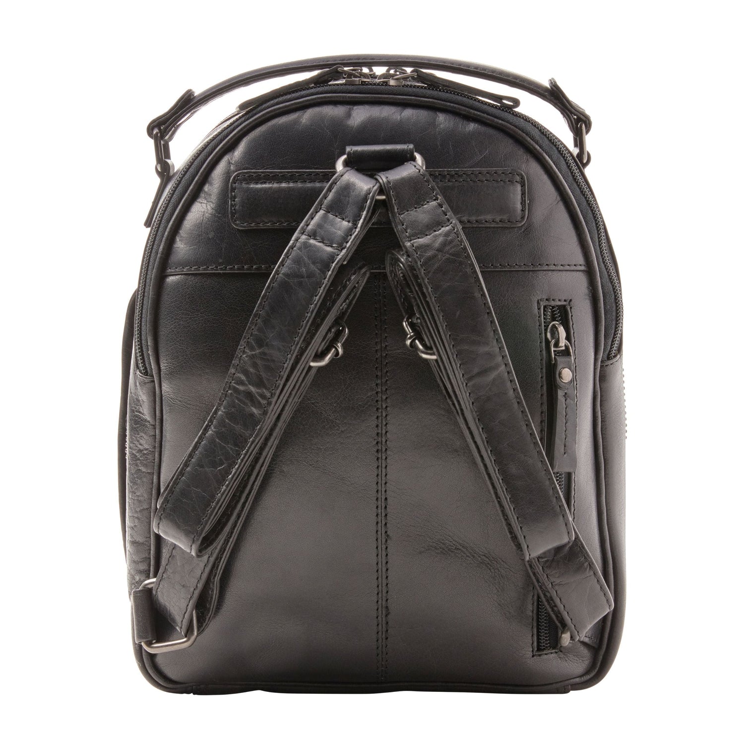 Concealed Carry Reese Unisex Leather Backpack