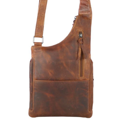 Concealed Carry Unisex Remi Leather Crossbody by Lady Conceal