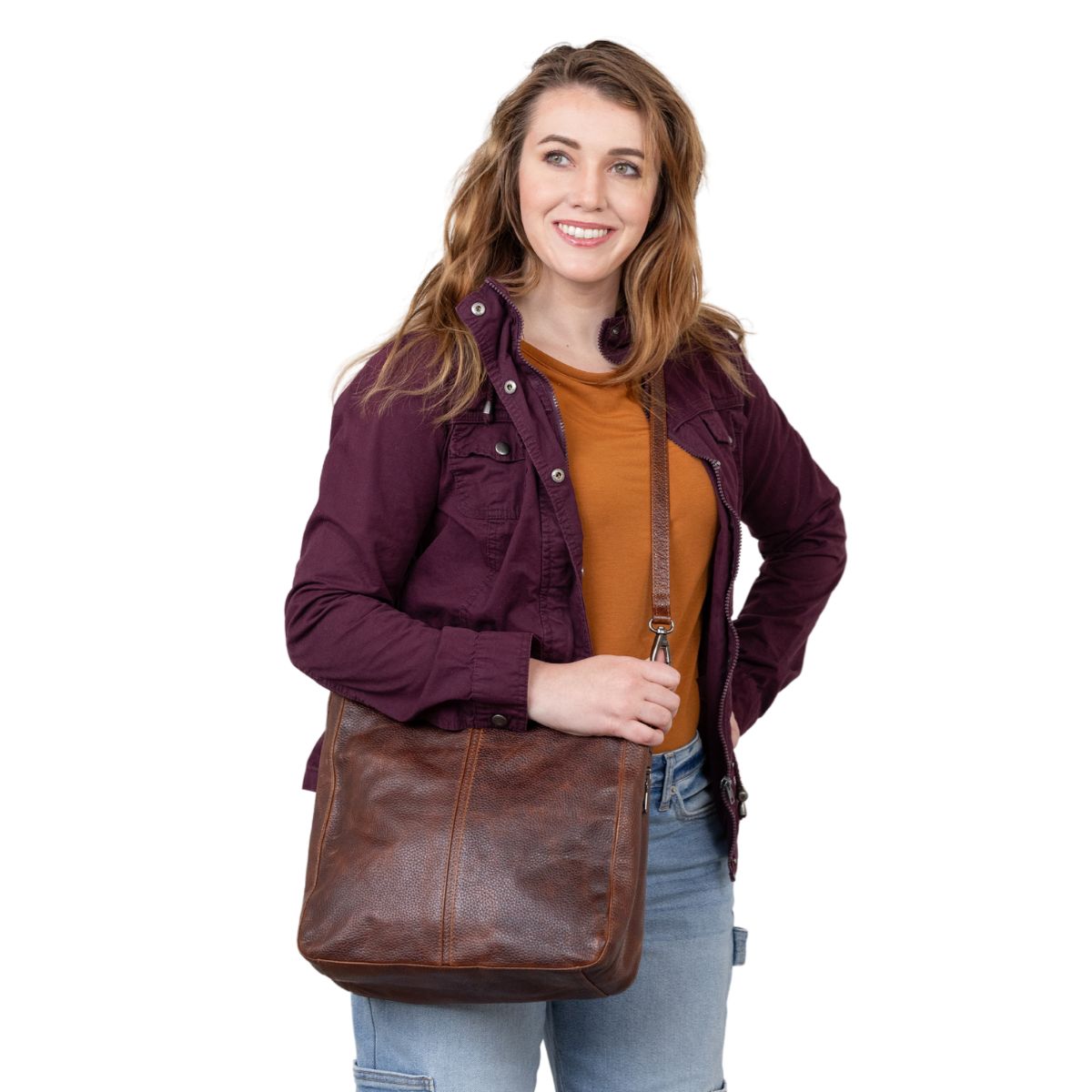 Concealed Carry Ava Leather Hobo by Lady Conceal