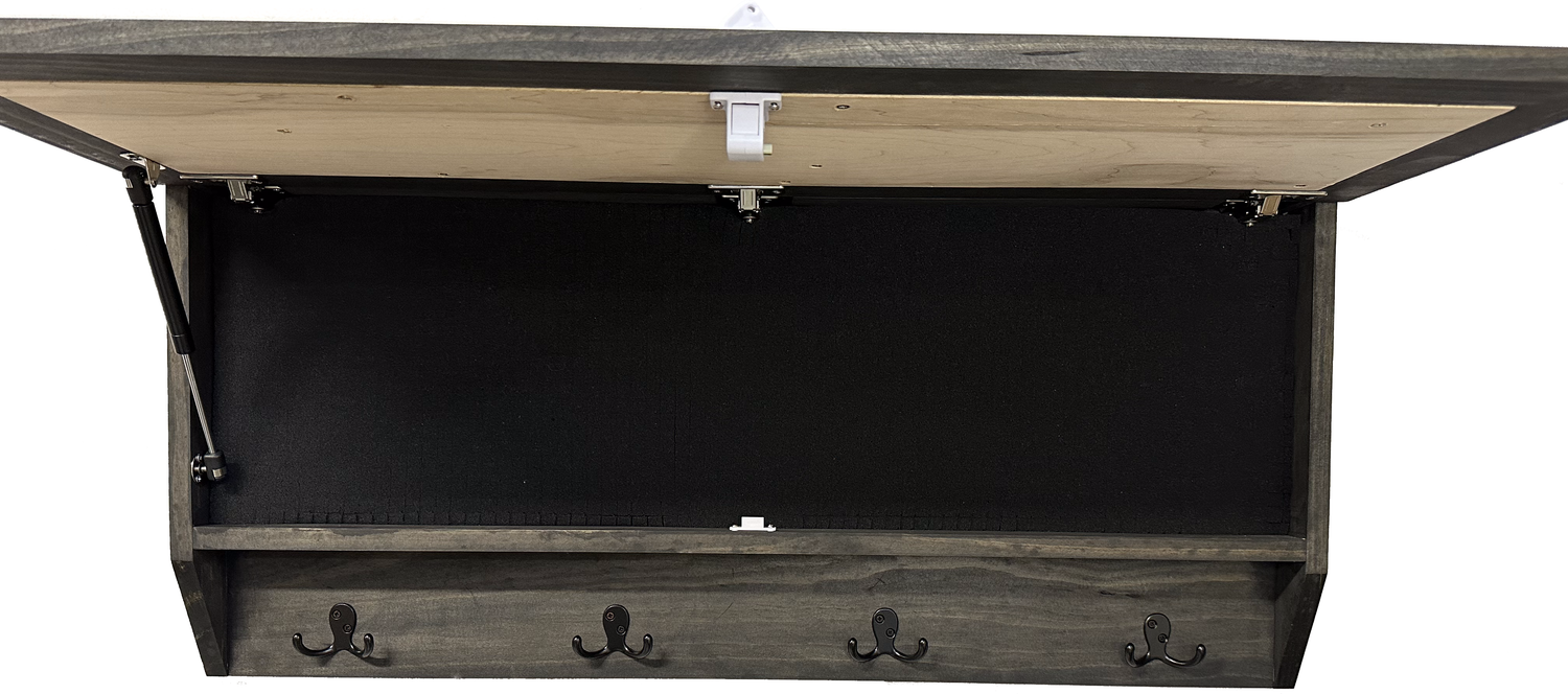 Mountain Scene Concealed Gun Storage Coat, Key, Bag Storage