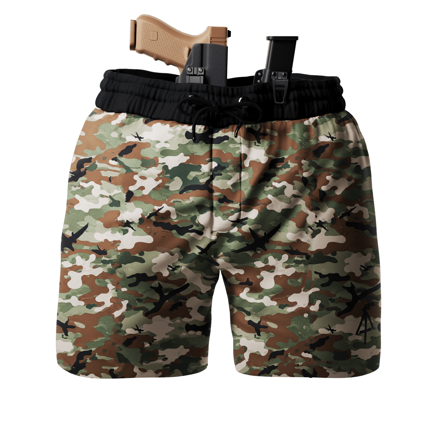 Carrier Training Shorts - Woodland Camo 5