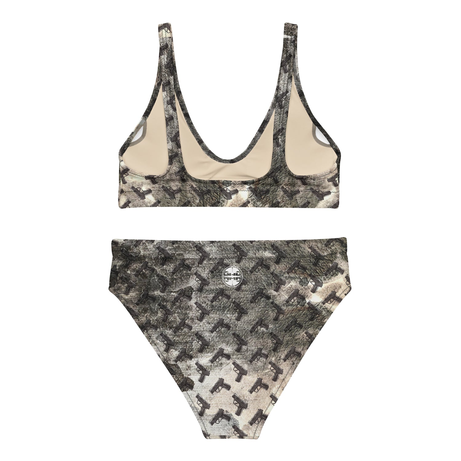 Gunpowder Pistol Palooza High-Waisted Bikini Set