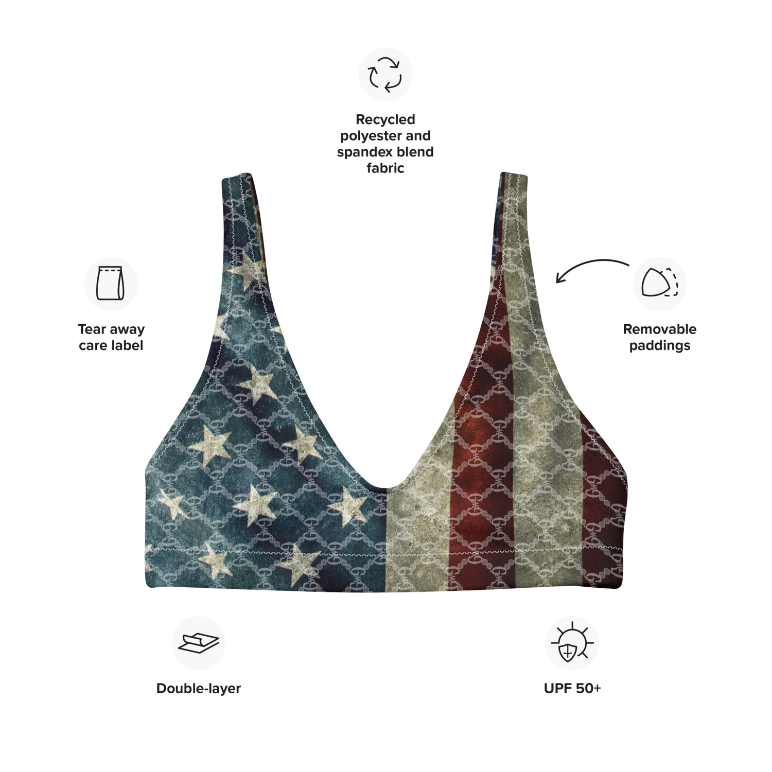 Liberty Padded Bikini Top