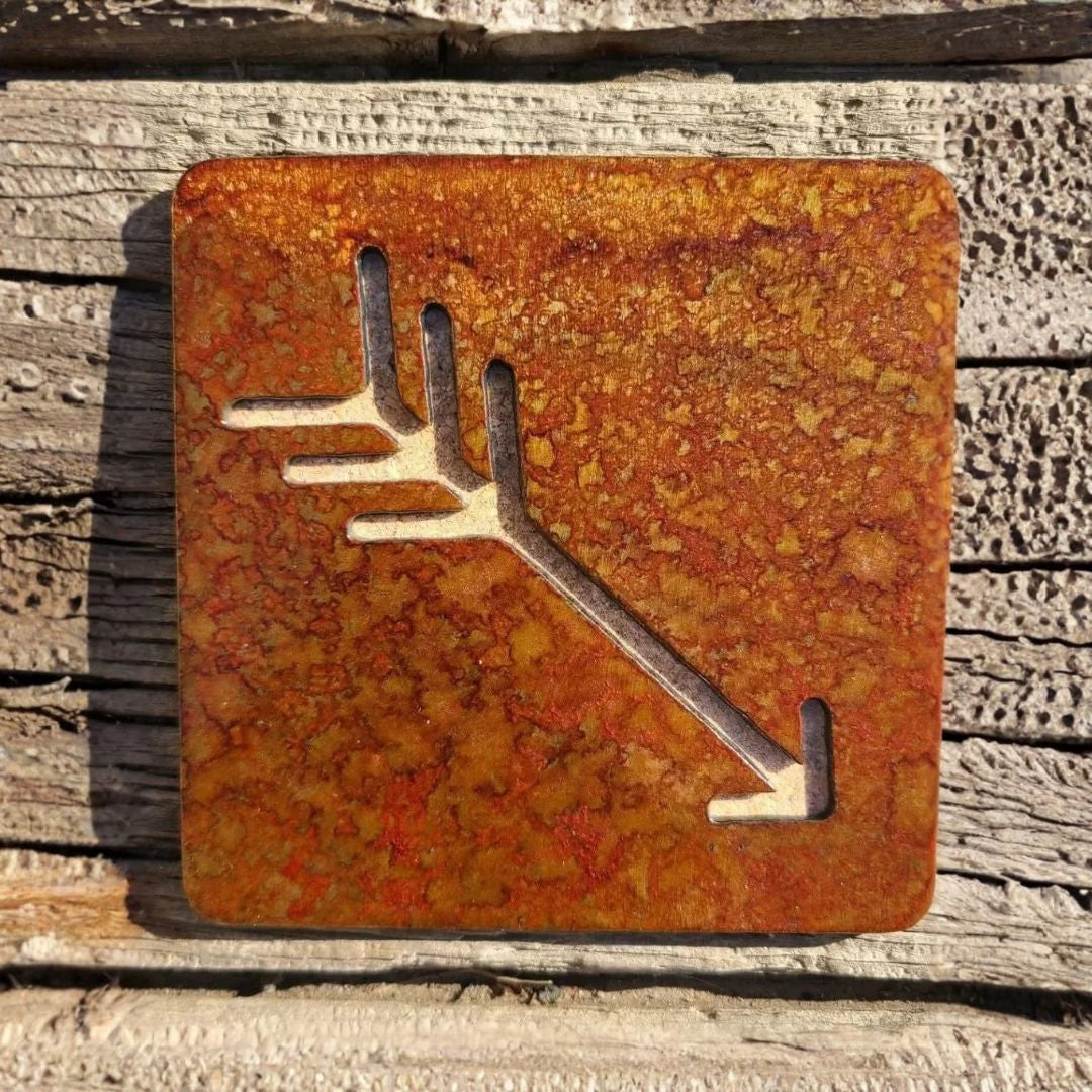 Hand Crafted Steel Coasters | Set of 4