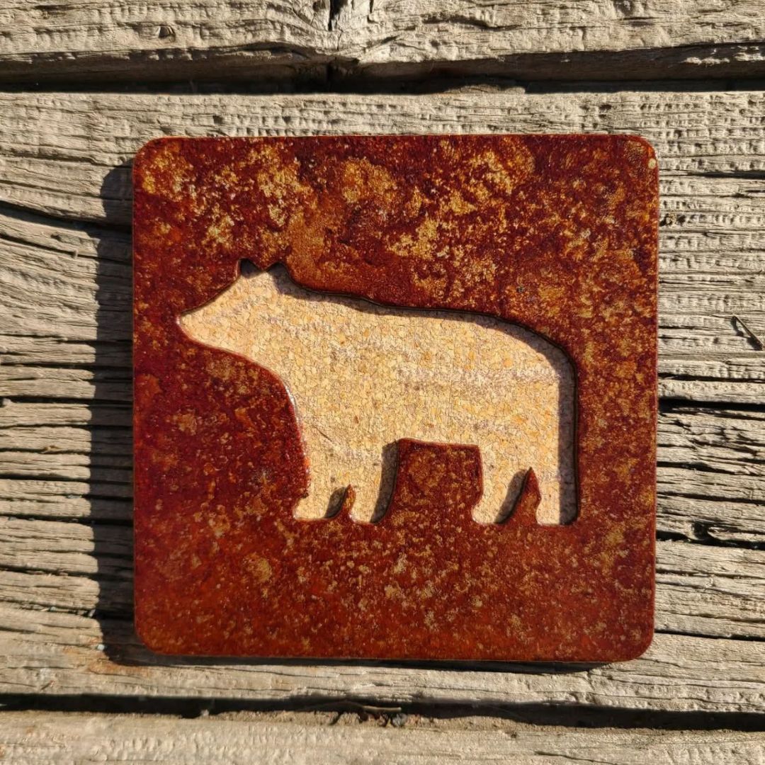 Hand Crafted Steel Coasters | Set of 4