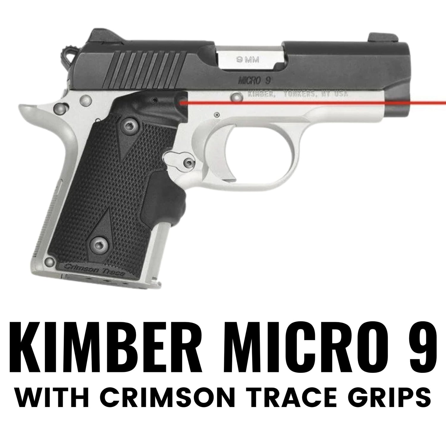 Kimber Micro 9 with Crimson Trace Grips Flashbang Bra Holster