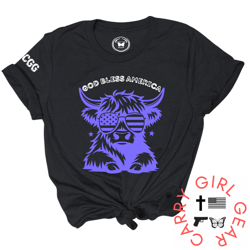 GOD BLESS AMERICA MOO TEE