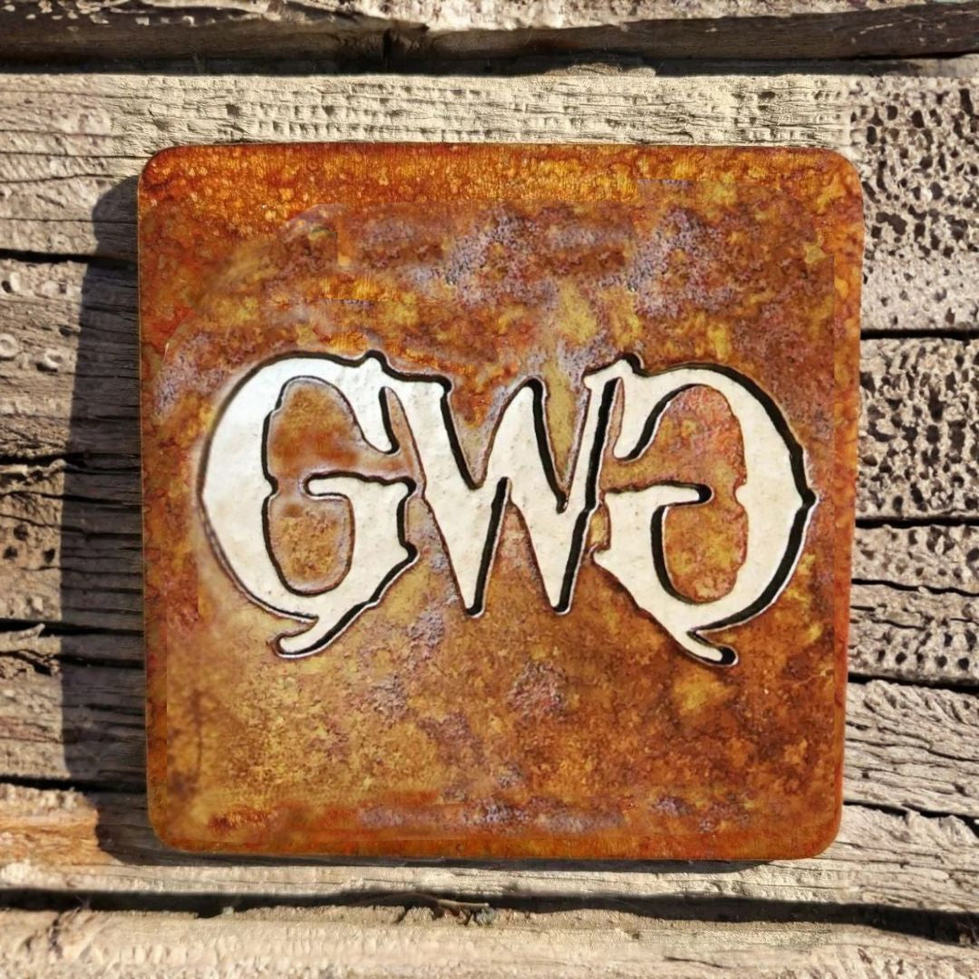 Hand Crafted Steel Coasters | Set of 4