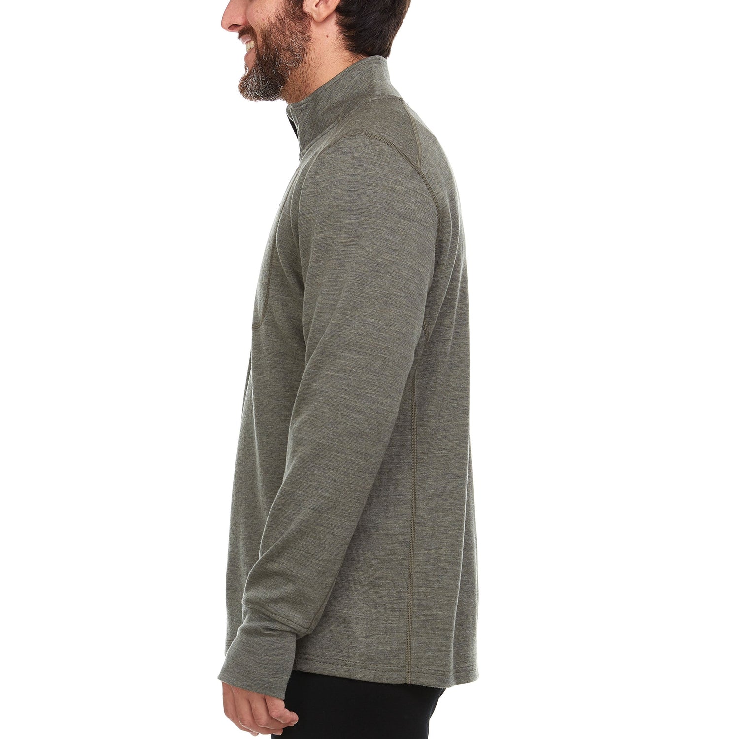 Heavyweight - Men's Wool 1/4 Zip Wilderness