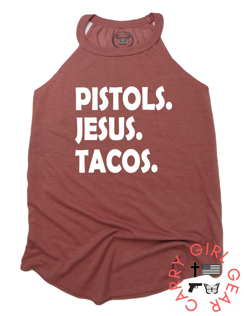 PISTOLS JESUS TACOS Tank