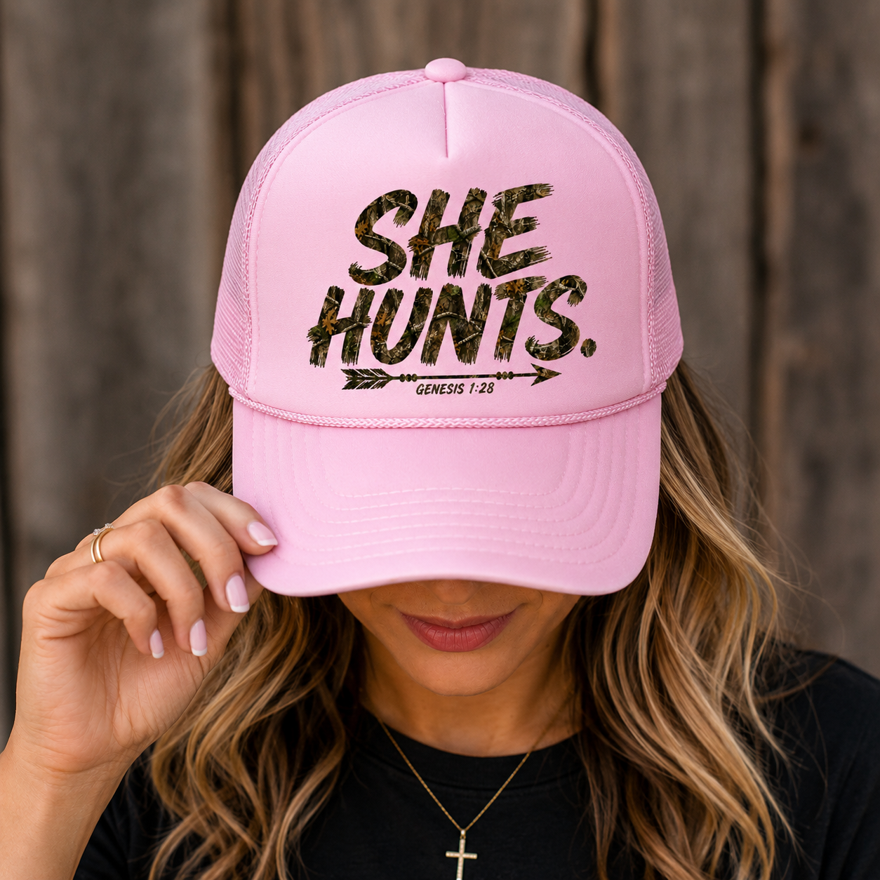SHE HUNTS. Trucker - Genesis 1:28