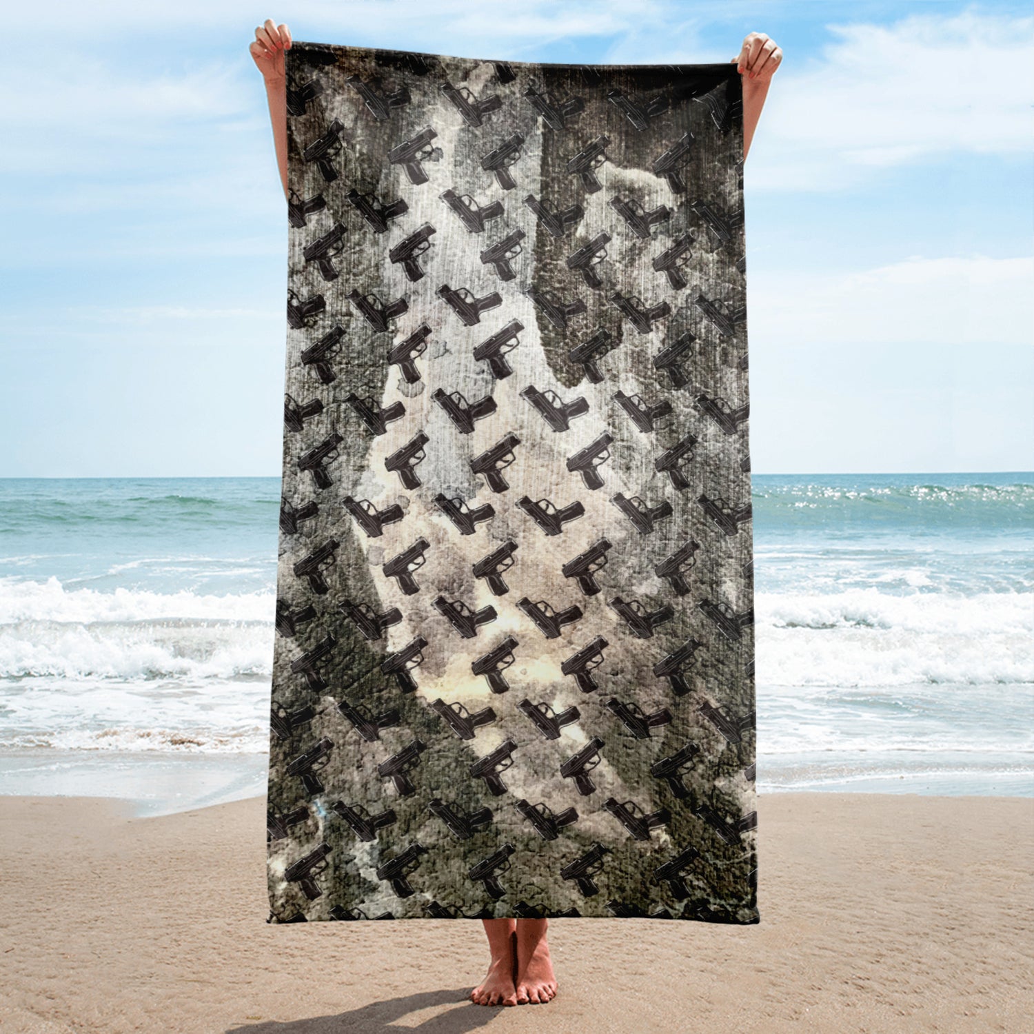 Gunpowder Pistol Palooza Beach Towel