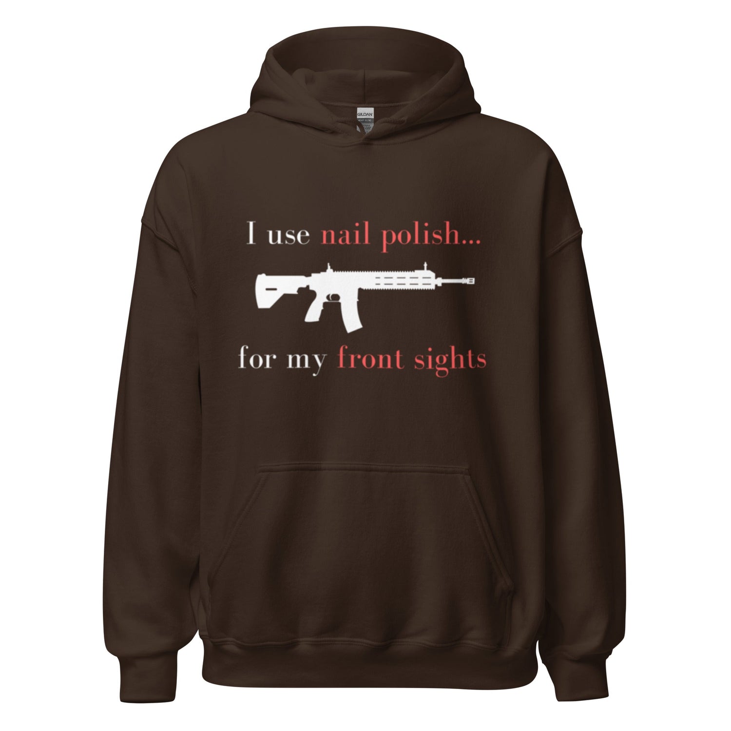 I use nail polish...for my front sights - Unisex Hoodie