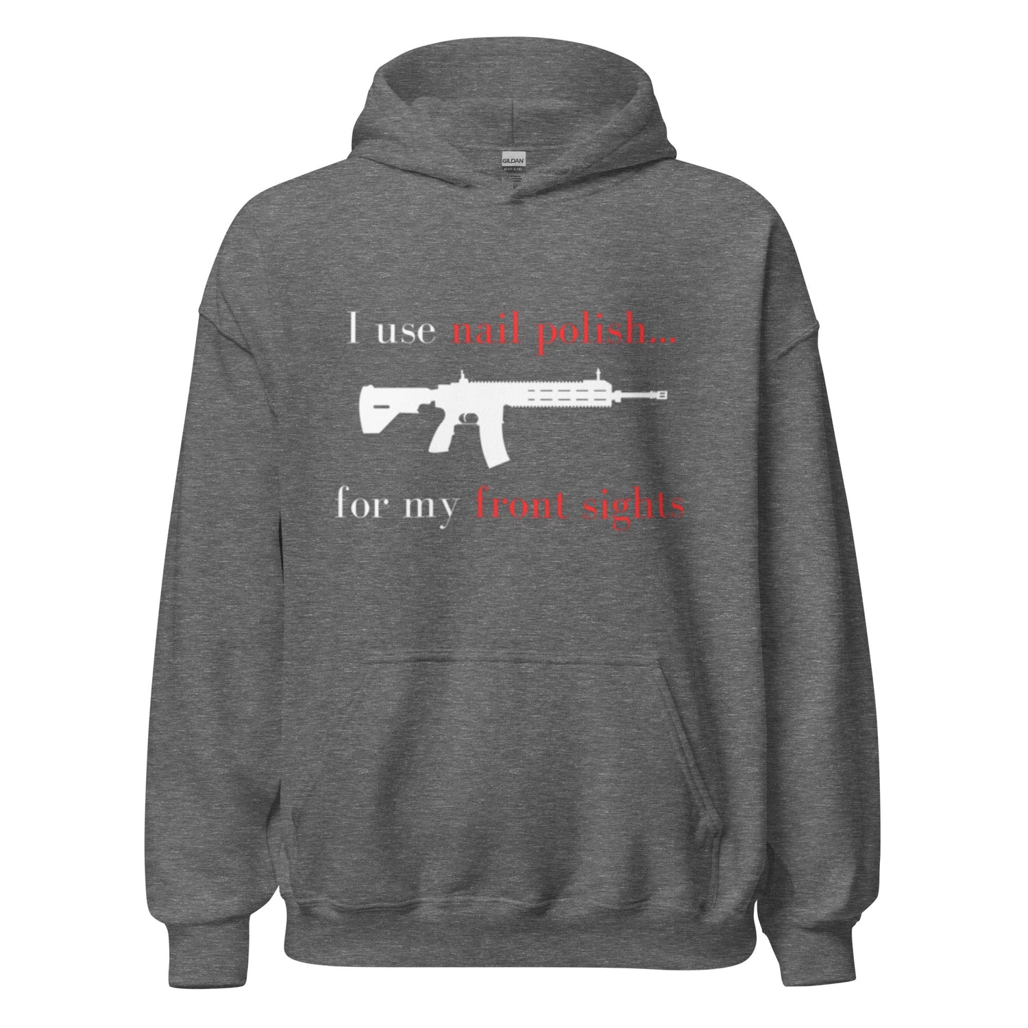 I use nail polish...for my front sights - Unisex Hoodie