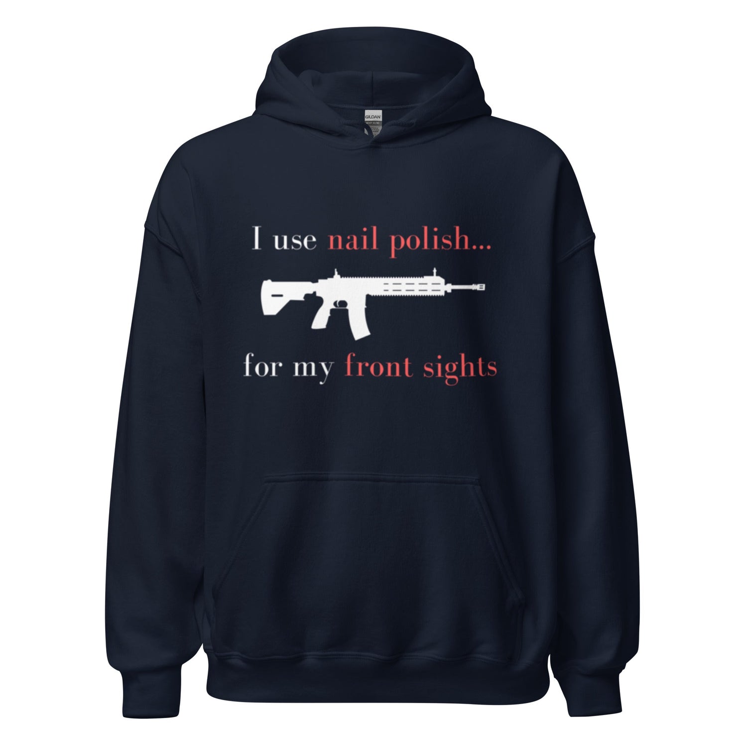 I use nail polish...for my front sights - Unisex Hoodie