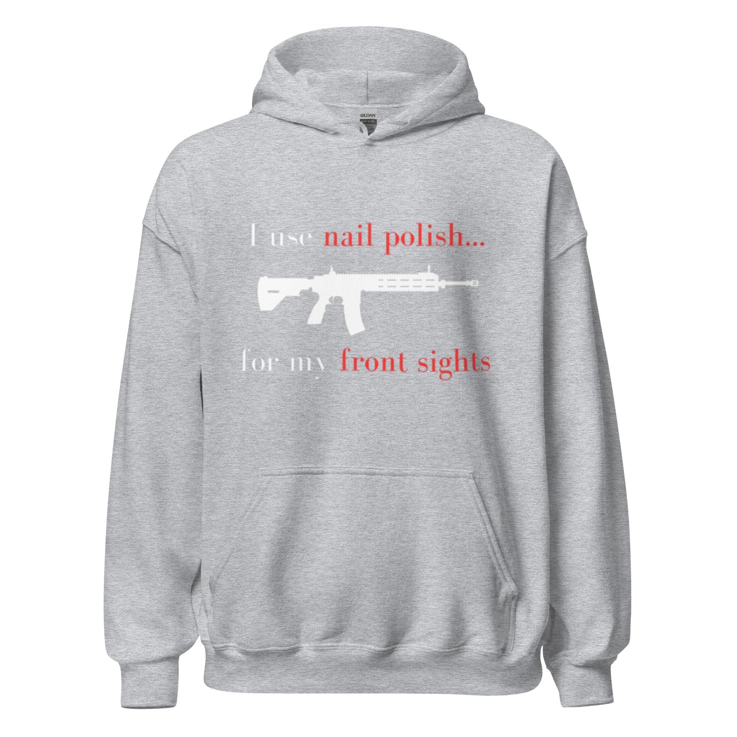 I use nail polish...for my front sights - Unisex Hoodie