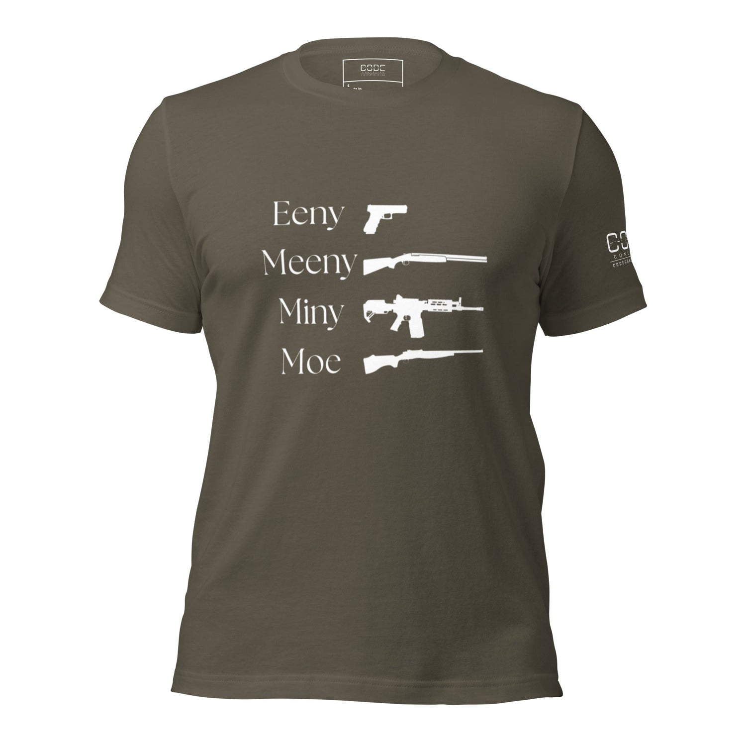 Eeny, Meeny, Miny, Moe - Unisex t-shirt - Dark