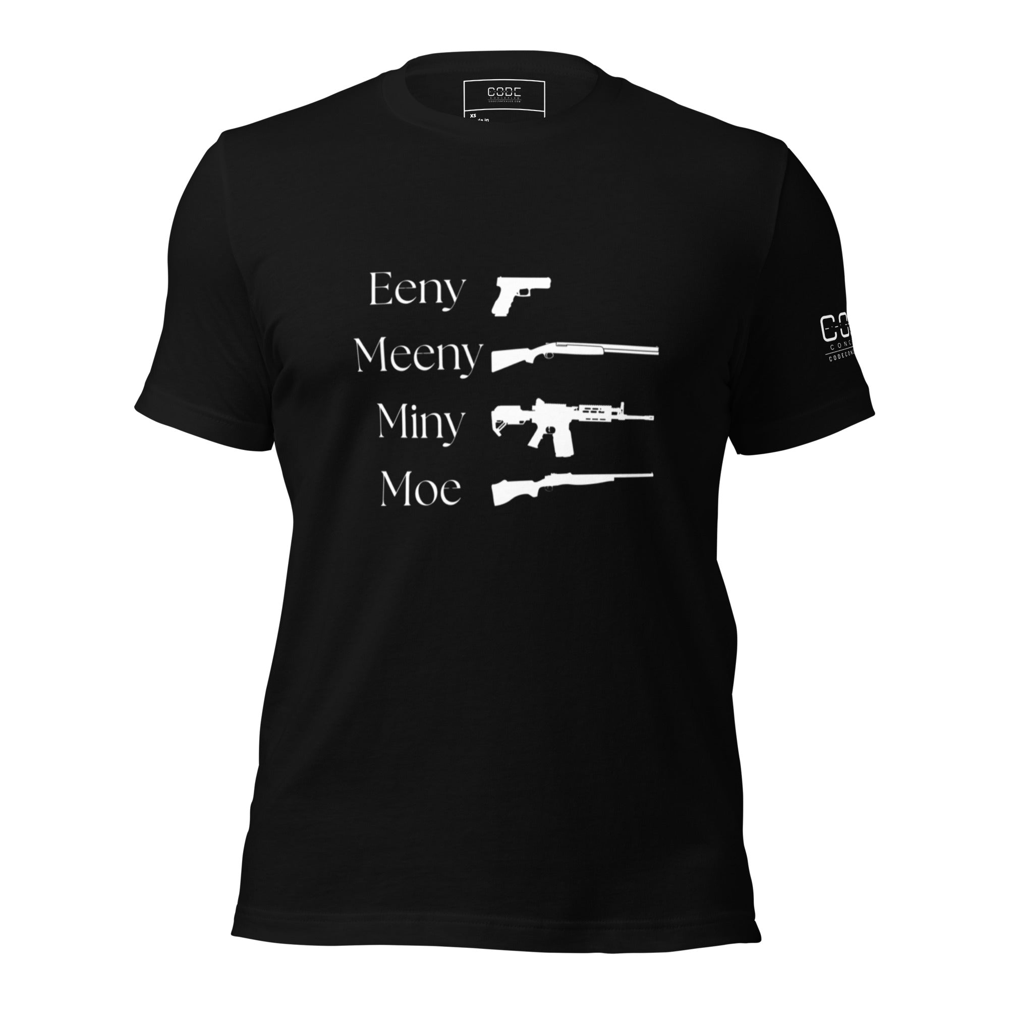 Eeny, Meeny, Miny, Moe - Unisex t-shirt - Dark – Girls with Guns