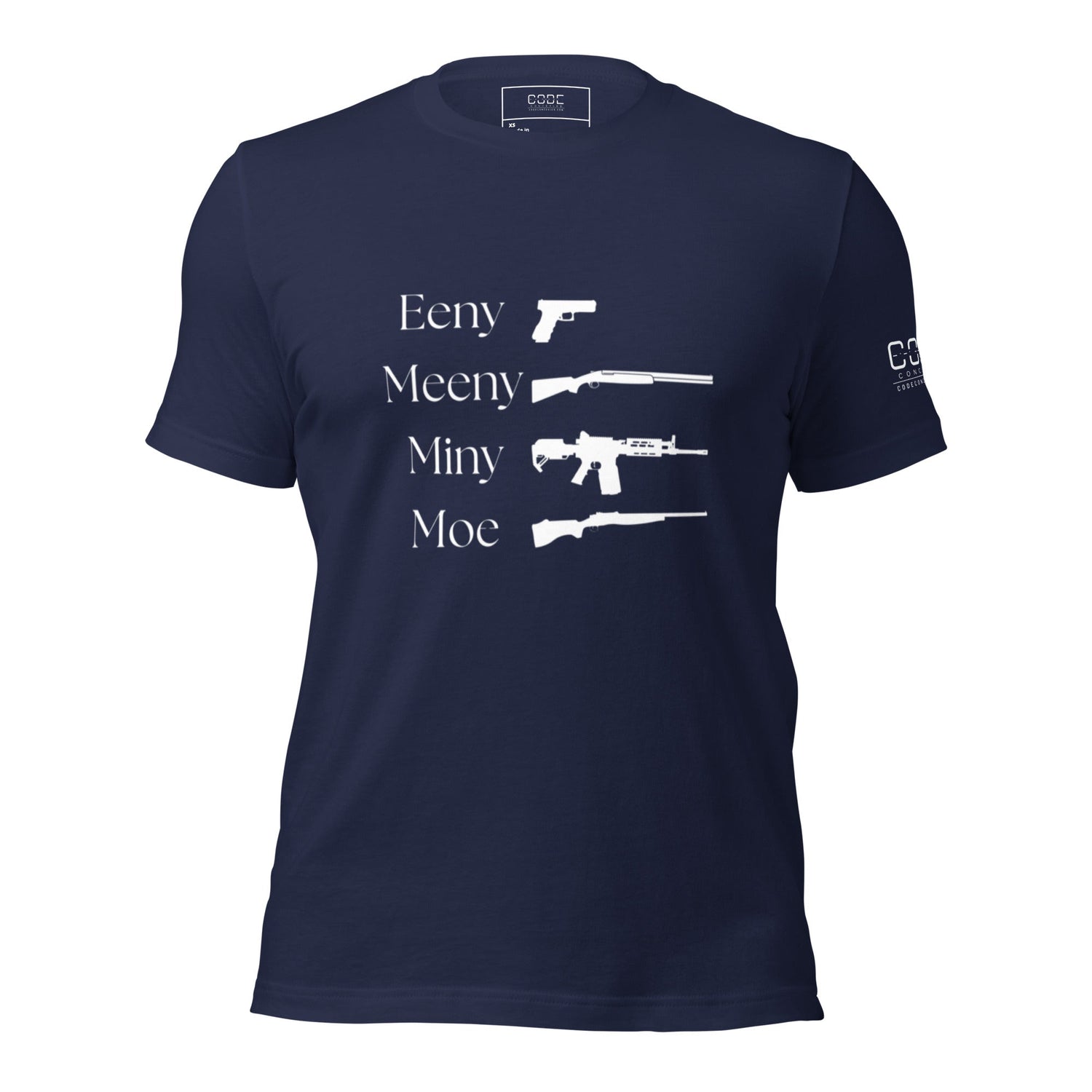 Eeny, Meeny, Miny, Moe - Unisex t-shirt - Dark