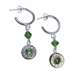 Half-Hoops w/ Crystal Accents