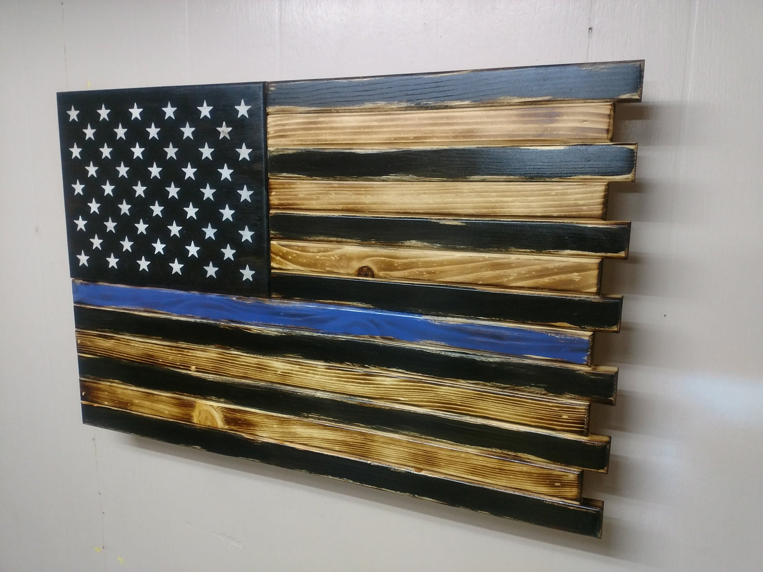 Large American Flag Gun Concealment Case with 2 Compartments