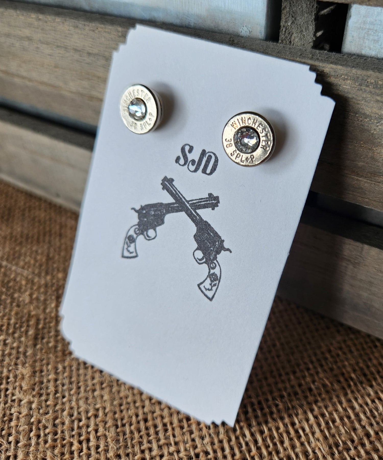 Head Stamp Stud Earrings