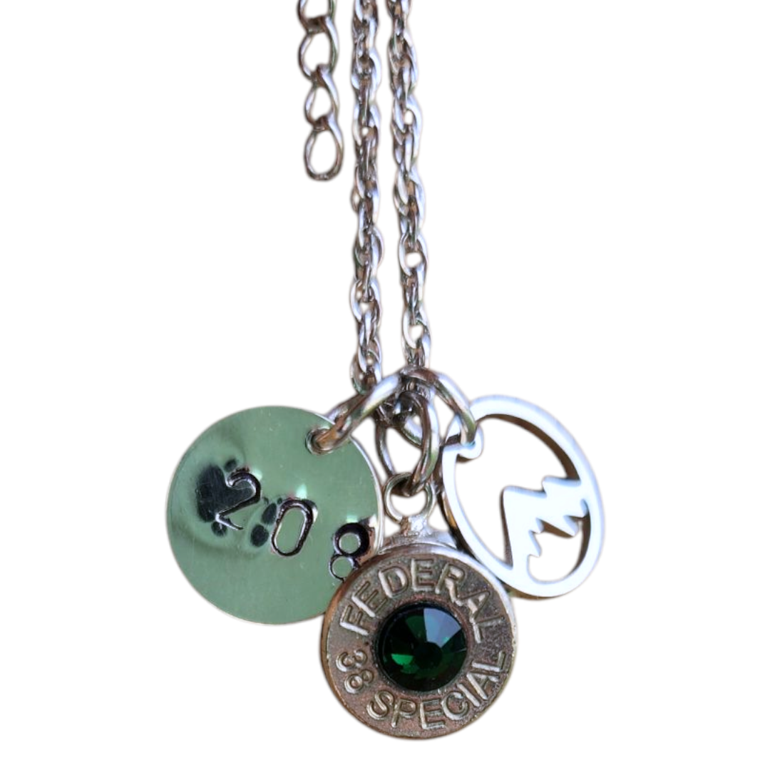 Area Code Head stamp Necklace