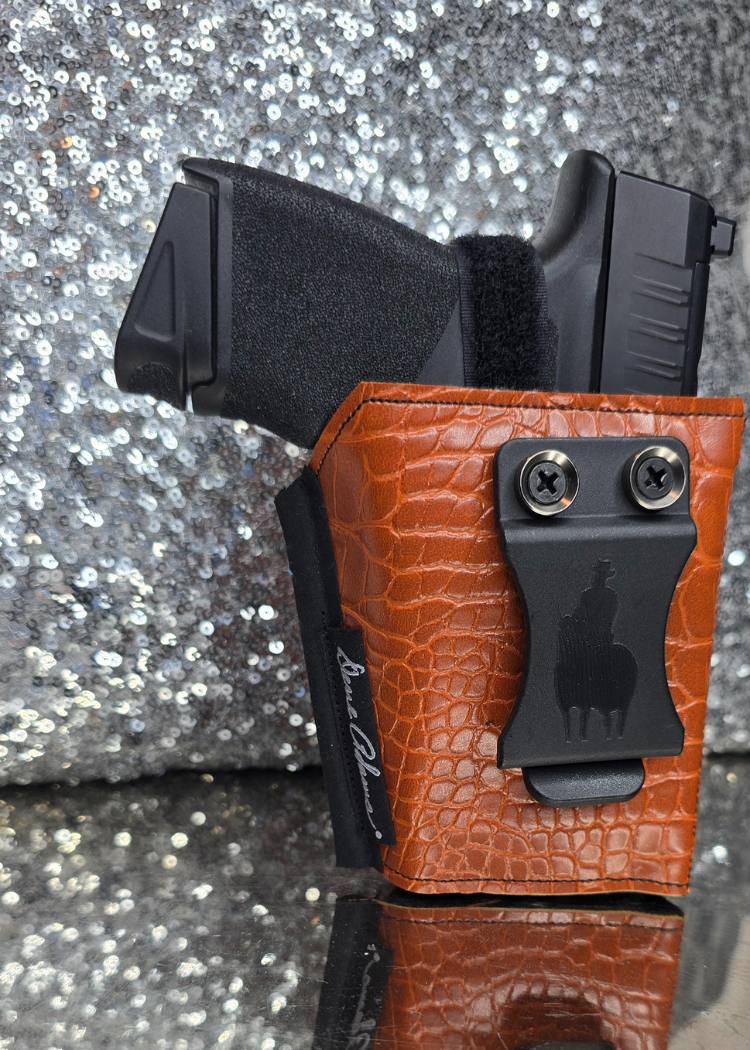Clamshell Guard Universal Clam-Shell Trigger Guard & IWB Brown Alligator – Girls with ...