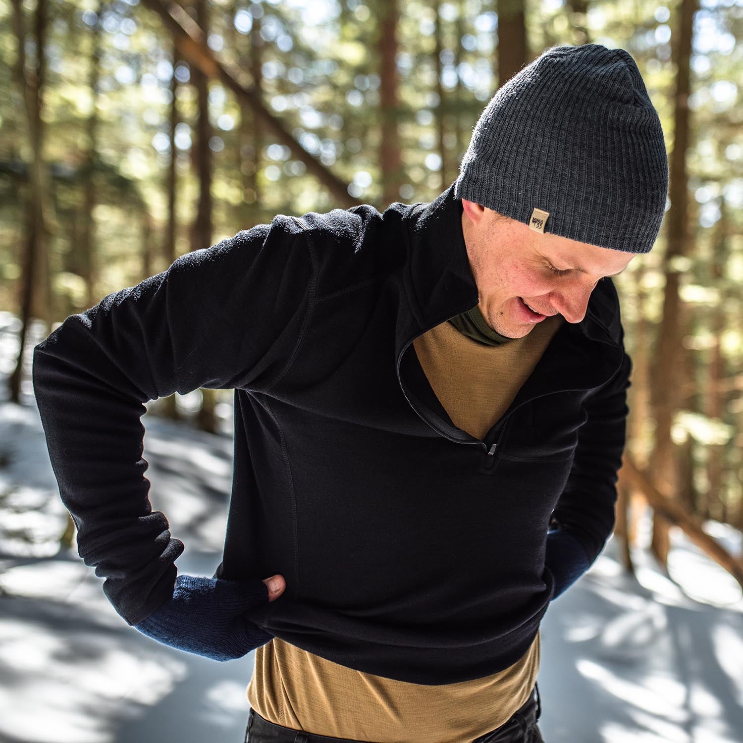 Heavyweight - Men's Wool 1/4 Zip Wilderness