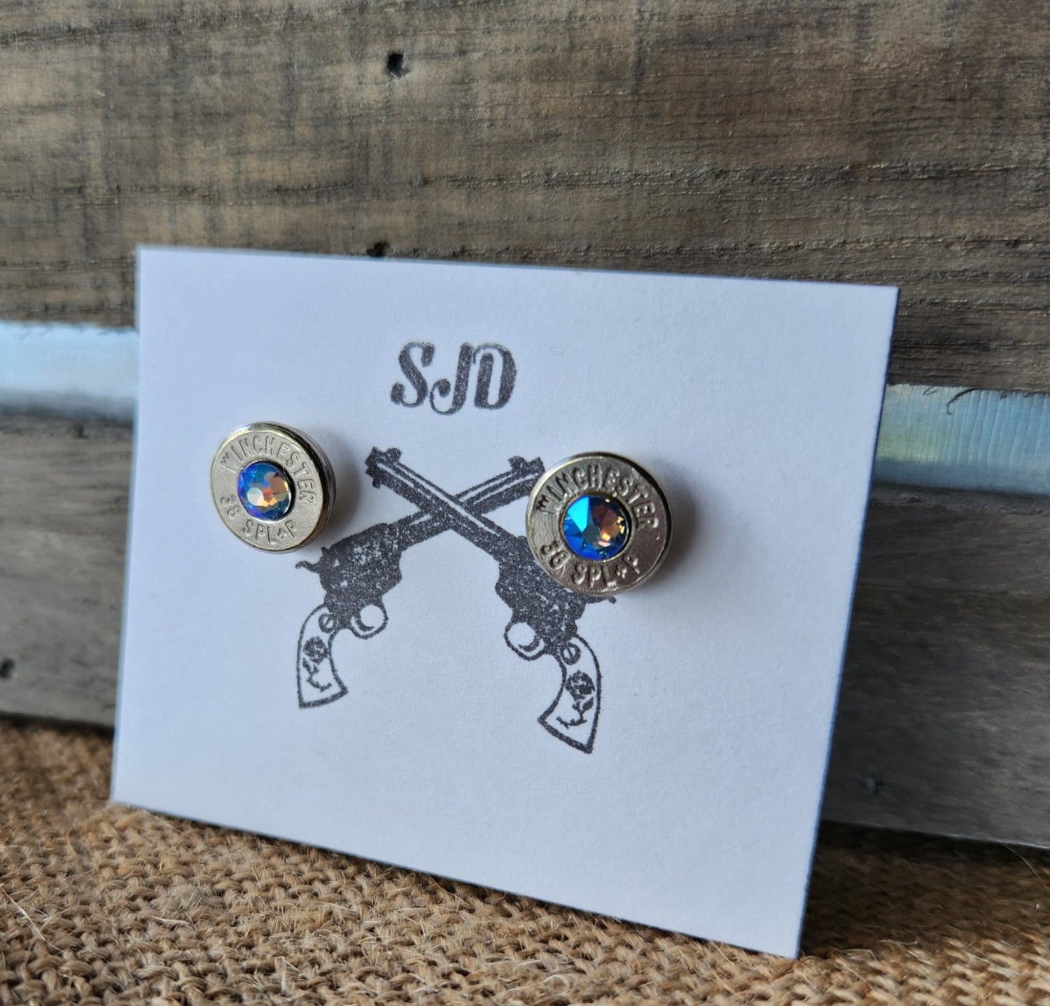 Head stamp Stud Earrings