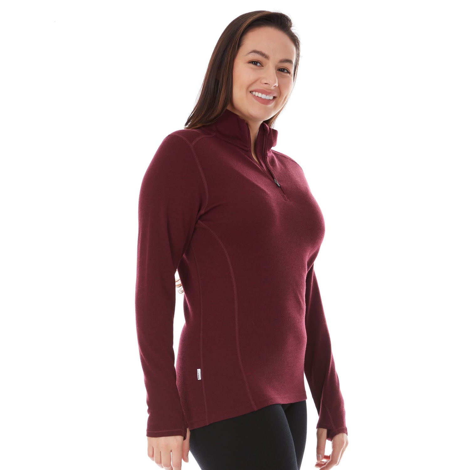 Midweight - Sequoia Women's 1/4 Zip 100% Merino Wool